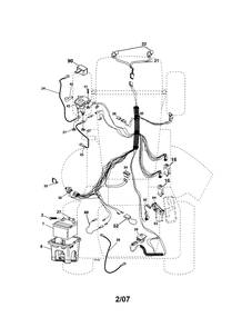 Diagram Diagram and Parts List for 917287031 Type 0 Craftsman Lawn Tractor