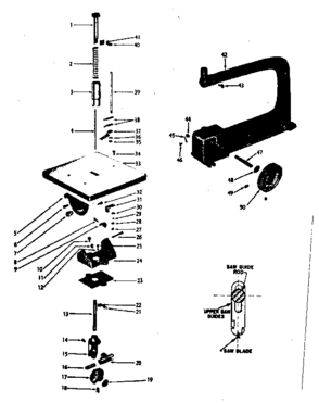 Part Location Diagram of 30715 Craftsman Table support