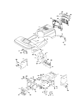 Chassis And Enclosures Diagram and Parts List for 917275754  Craftsman Lawn Tractor