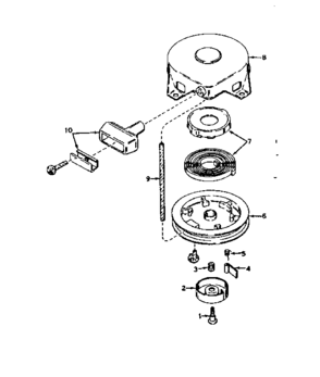 Rewind Starter No. 590420 Diagram and Parts List for 143566032  Craftsman Engine