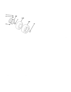 Wheels And Tires Diagram and Parts List for 917271653  Craftsman Lawn Tractor