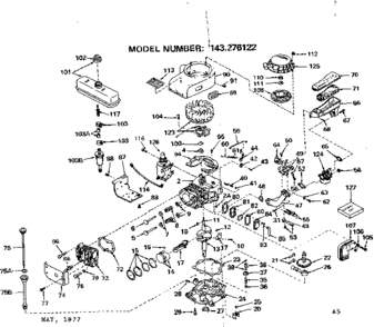 Part Location Diagram of 34256 Craftsman Control assembly