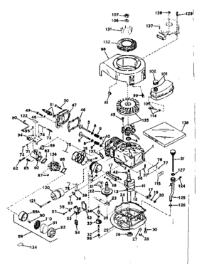 Part Location Diagram of 691406 Briggs and Stratton Gasket- Crankcase (.005 Thick)
