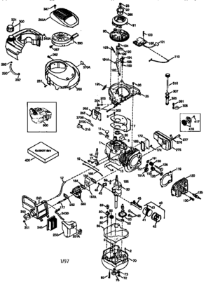 Engine (71/143) 143.976502 Diagram and Parts List for 143976502  Craftsman Engine