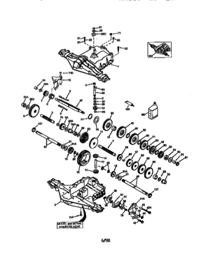 Peerless Transaxle 205-507b Diagram and Parts List for 143205-507B  Craftsman Lawn Tractor