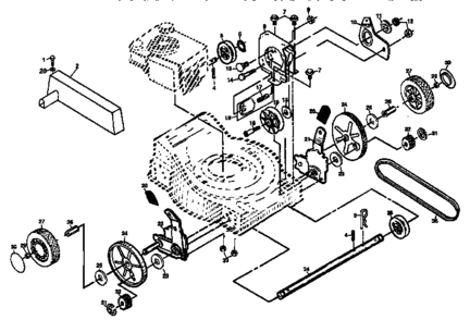 Part Location Diagram of 151156 Craftsman Lawn mower wheel