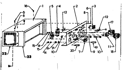 Part Location Diagram of 38312 Craftsman Top cover