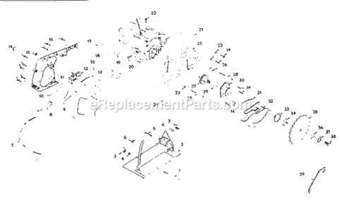 Part Location Diagram of 989130-001 Craftsman Logo Plate