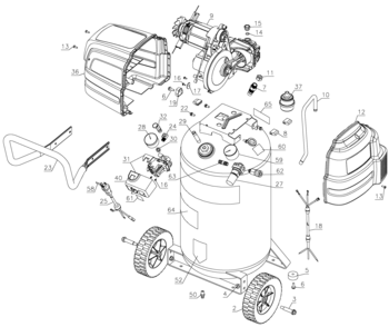 Part Location Diagram of A21107 DeWALT Pressure Switch