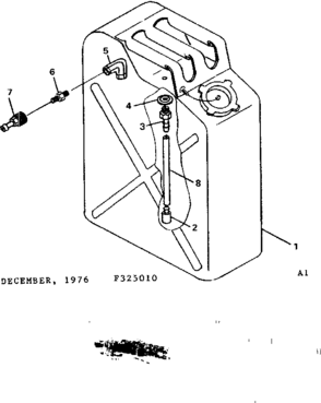 Fuel Tank Diagram and Parts List for 580325010  Craftsman Engine