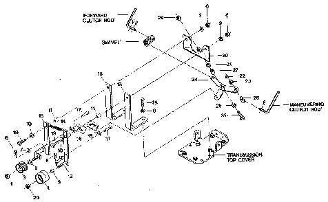 Part Location Diagram of 20657 MTD ARM-IDLER FWD PNT