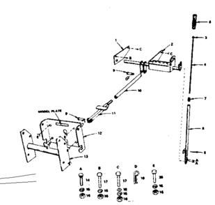 Lift Mechanism For 917.254030 Diagram and Parts List for 917254020  Craftsman Lawn Tractor