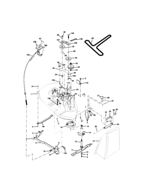 Mower Deck Diagram and Parts List for 917277131  Craftsman Lawn Tractor