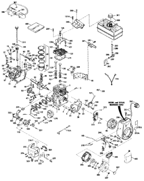 Replacement Parts Diagram and Parts List for 143948003  Craftsman Engine