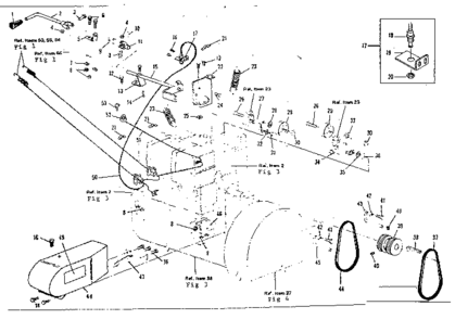 Throwout Handel Diagram and Parts List for 536906201  Craftsman Snow Blower