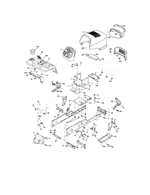 Chassis And Enclosures Diagram and Parts List for 917276070  Craftsman Lawn Tractor
