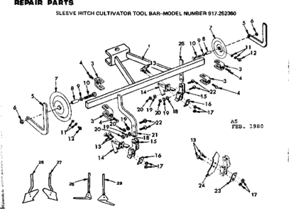 Part Location Diagram of 1536P Craftsman Flat washer, 8-pack