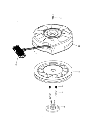 Starter  590739 Diagram and Parts List for 143996504  Craftsman Engine