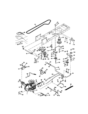 Ground Drive Diagram and Parts List for 917271062  Craftsman Lawn Tractor