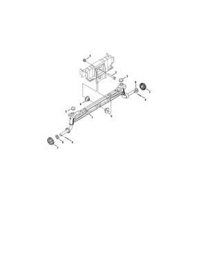 Front Axle Diagram and Parts List for 247270380  Craftsman Lawn Tractor