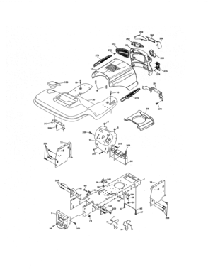 Chassis & Enclosures Diagram and Parts List for 917274822  Craftsman Lawn Tractor