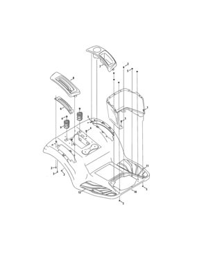 Fender Diagram and Parts List for 247270380  Craftsman Lawn Tractor