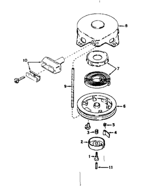 Rewind Starter No. 590420 Diagram and Parts List for 143194082  Craftsman Engine