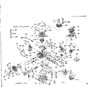 Part Location Diagram of 34029 Craftsman Cylinder