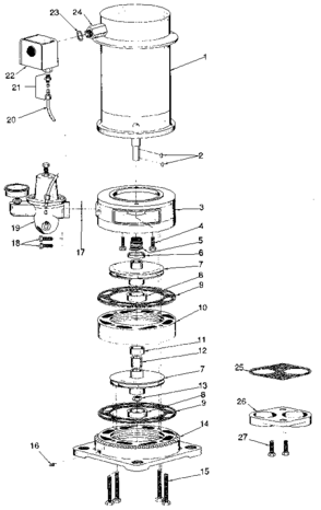 Part Location Diagram of J24-11 Craftsman Spring holder