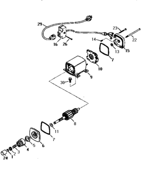 Starter Motor  33328d (71/143) Diagram and Parts List for 14333328D  Craftsman Lawn Mower