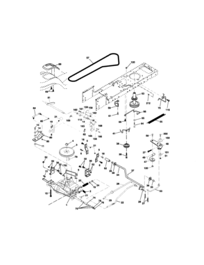 Ground Drive Diagram and Parts List for 917273513  Craftsman Lawn Tractor