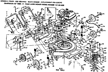 Part Location Diagram of 77636 Craftsman Hinge rod