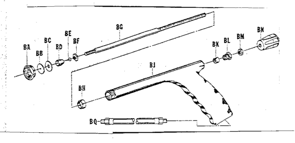 3195 Pistol Grip Gun For 15 Gallon Sprayer Diagram and Parts List for 98564790  Craftsman Sprayer