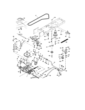 Ground Drive Diagram and Parts List for 917273352  Craftsman Lawn Tractor