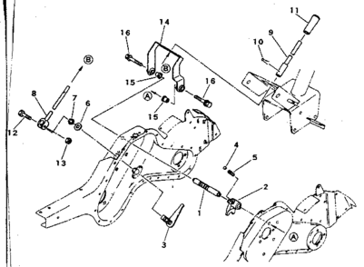 Shift Mechanism Fwd/rev Diagram and Parts List for 636299950  Craftsman Engine