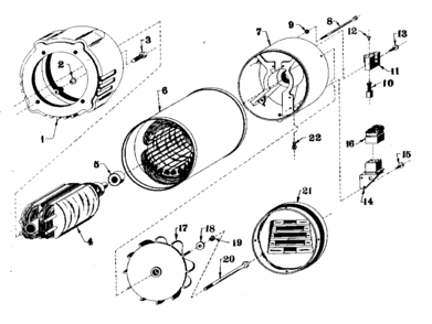 Stator Assembly Diagram and Parts List for 58031836  Craftsman Engine