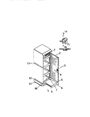 Part Location Diagram of M11654-D Craftsman Tool chest drawer slide