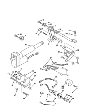 Hydrostatic Drive, Vertical Engine Diagram and Parts List for 917242441  Craftsman Lawn Tractor