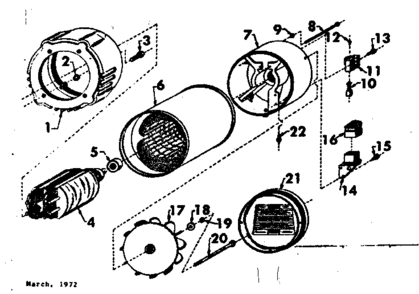 Alternator Diagram and Parts List for 580320670  Craftsman Engine