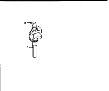 Crankshaft Diagram and Parts List for 501CV20S-65527  Craftsman Engine