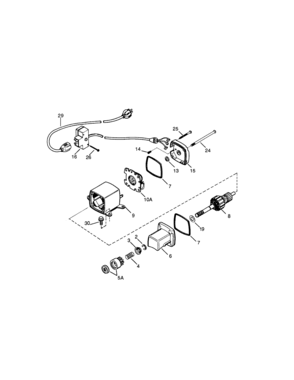 Electric Starter Diagram and Parts List for 143025501  Craftsman Engine