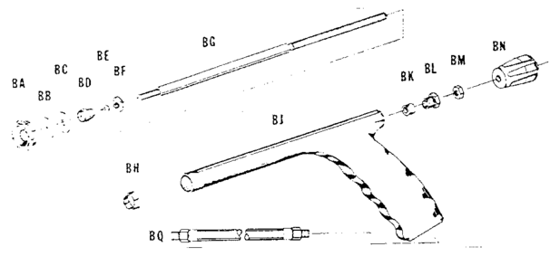 3195 Pistol Grip Gun For 15 Gallon Sprayer Diagram and Parts List for 98564530  Craftsman Sprayer