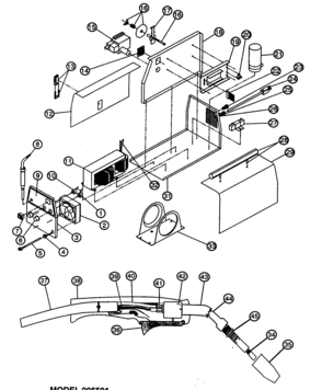 Part Location Diagram of 41000 Ridgid Handle Assembly
