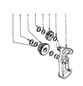 Feed Reverse Attachment Assembly Diagram and Parts List for 2894  Craftsman Lathe