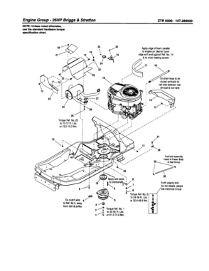 Engine-21hp Briggs & Stratton Diagram and Parts List for ZTR6000  Craftsman Engine