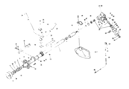 Handle Assembly Diagram and Parts List for 636796241  Craftsman Trimmer