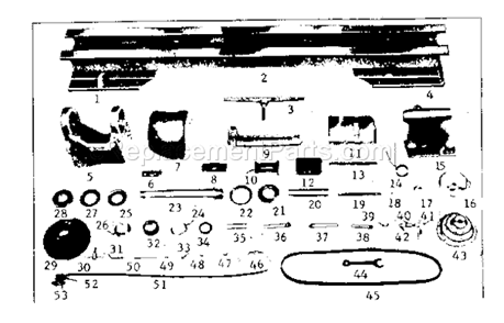 Page A Diagram and Parts List for 10106281  Craftsman Lathe
