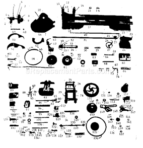 Page A Diagram and Parts List for 10107382  Craftsman Lathe