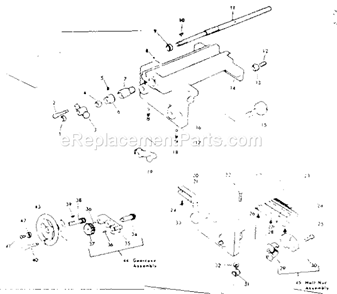Page D Diagram and Parts List for 10121200  Craftsman Lathe