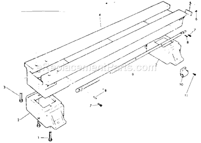 Page F Diagram and Parts List for 10121200  Craftsman Lathe